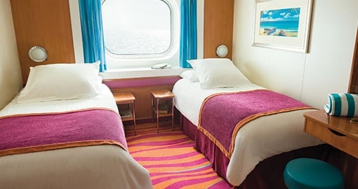 The Oceanview Stateroom on the Norwegian Pearl.
