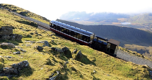 Snowdon Mountain Railway, Snowdonia National Park, North Wales, UK