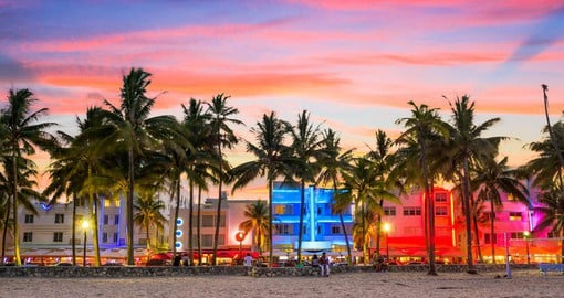 Miami's Ocean Drive is known for its well-preserved art deco architecture