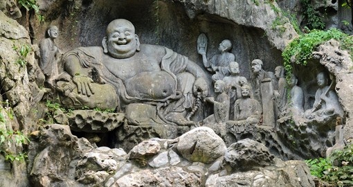 Statue of laughing buddha