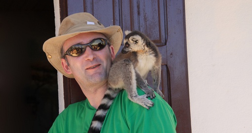 Madagascar is famous for the ring tailed lemur