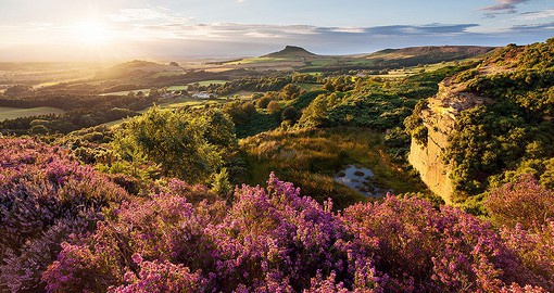 Wander off the beaten trail to hike Roseberry Topping, offering a breathtaking panoramic view