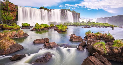 Iguazu Falls are the largest waterfall system in the world