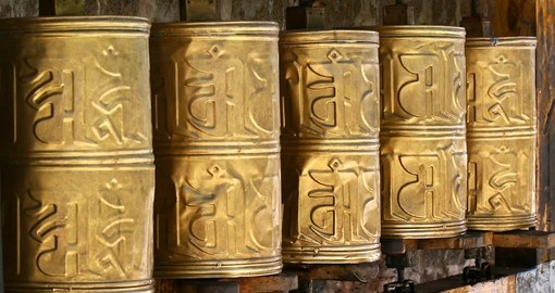 Buddhist Prayer Wheels