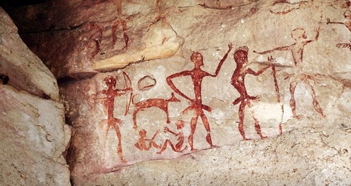 Human cliff paintings over 4000 years old