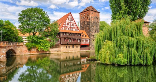 Nuremberg is distinguished by medieval architecture such as the stone towers of its Altstadt (Old Town)