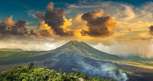 Mount Batur, a UNESCO heritage site, last erupted in 2000