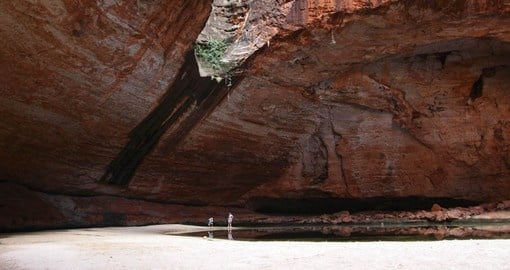 Hike through Cathedral Gorge on your trip to Australia
