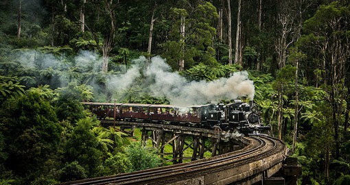 Puffing Billy is Australia’s oldest and best-preserved steam railway