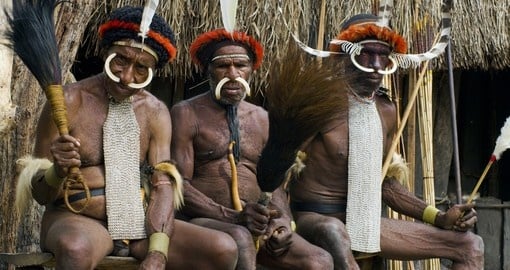 Warriors of a Papuan tribe