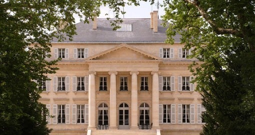 Bordeaux's famous Chateau Margaux is a wine estate of Bordeaux