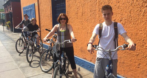A unique part of your Peru Vacation is an urban cycling tour of Lima