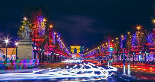 The Champs-Élysées, one of the most beautiful boulevards in the world