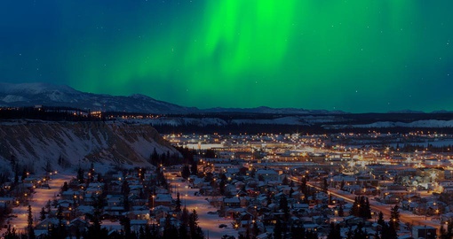 Northern lights over Whitehorse, Yukon