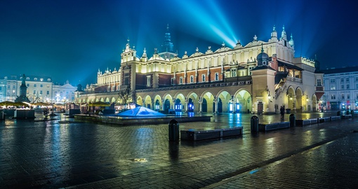 Krakow at night
