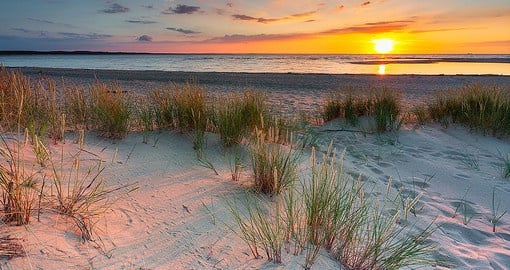 Bathe in the Baltic Sea from Sobieszewo Island, a strip of stunning sand dunes near the water