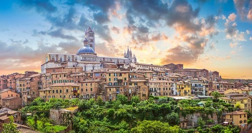 Siena the beautiful medieval town in Tuscany