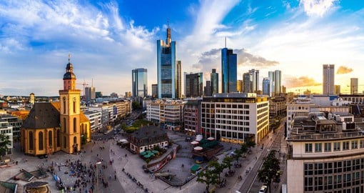 Begin your trip to Germany with a visit to Frankfurt with it's charming Altstadt