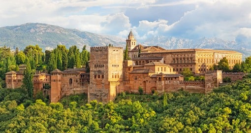 The magnificent Alhambra Palace in Granada, Spain