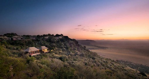 Angama Mara is perch on the edge of the Great Rift Valley