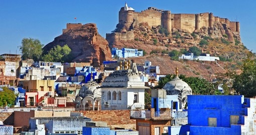 Jodhpur view with Mehrangharh fort