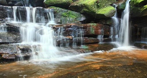 Two of the waterfalls at Somersby Falls