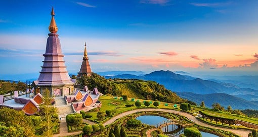 A lush, mountainous region, Doi Inthanon National Park is home to the highest mountain in Thailand