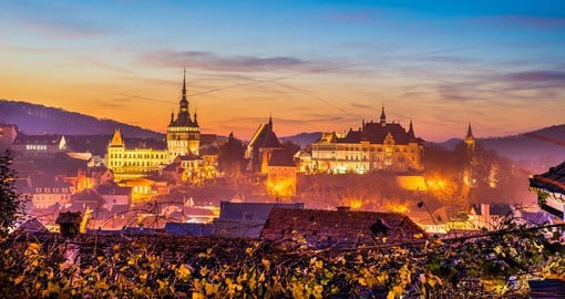 Birthplace of Dracula, Sighisoara's old town is a Unesco protected site