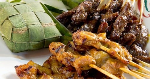 Chicken and Lamb Satay - dining experiences are first class