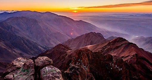 The Atlas Mountains are the traditional lands of the Berber populations
