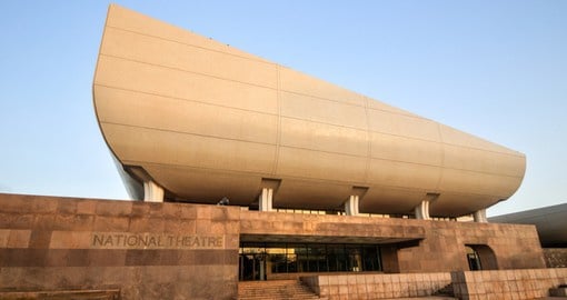 Opened in 1992, The National Theatre in Accra was a gift to Ghana by the Chinese Government