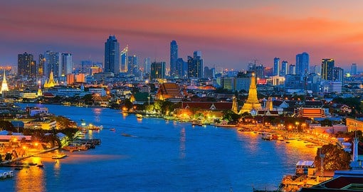 Take part in the vibrant street life and ornate shrines of Bangkok, Thailand's cosmopolitan capital