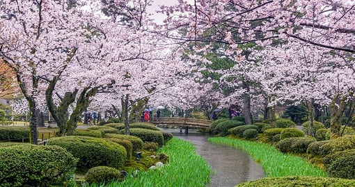 Kanazawa Garden is one of the most celebrated in Japan