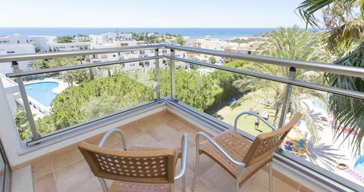 Unwind on your balcony on your Portugal tour