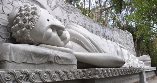 Sleeping Buddha at the Long Son Pagoda