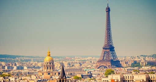 View of Eiffel Tower, Paris, France