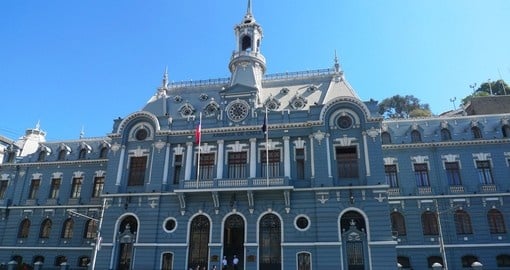 Armada de Chile building is headquarters of the Chilean Navy