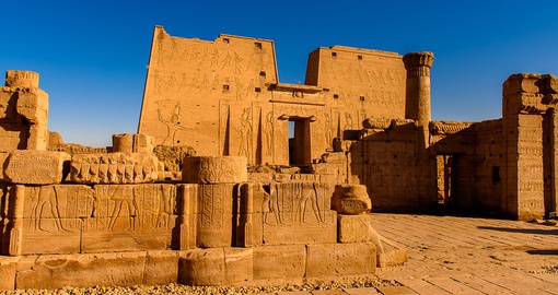 Explore one of the largest and most well-preserved temples in Egypt, the Temple of Horus at Edfu