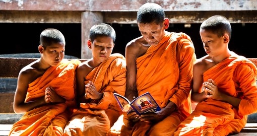 Monk mentoring youth