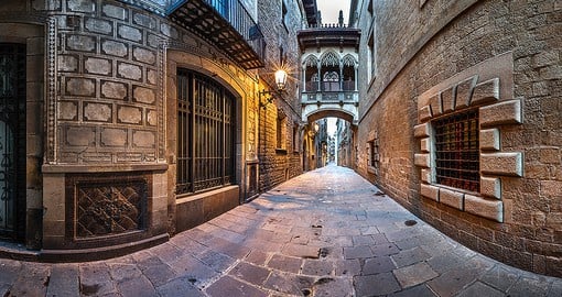 Live up the nightlife in the Gothic Quarter, filled with clubs, cafes, and bars to dance the night away