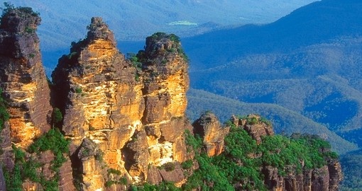 The Three Sisters are one of the best-known attractions in the region
