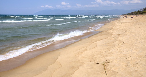 Sandy beach on Lake Malawi