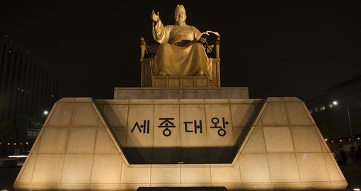 Korean King Sejong statue