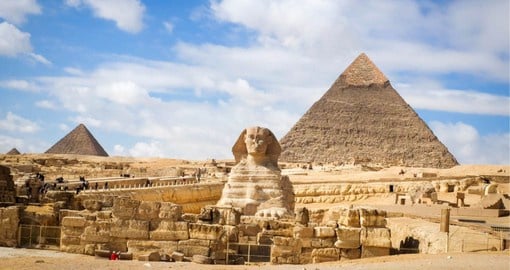 One of the most important and famous archaeological sites in the world, the Giza Plateau lies 25 kms from Cairo