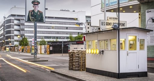 Include a stop at Check Point Charlie on your trip to Germany