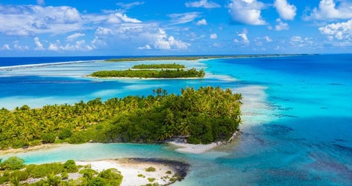 Visit Rangiroa that is one of the largest atolls in the world and offers miles of beautiful waters in its lagoons.