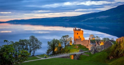 In Scottish folklore, the Loch Ness Monster or "Nessie" is said to inhabit Loch Ness in the Scottish Highlands