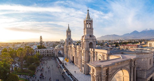 Stroll the streets of Arequipa on your Peru Tour