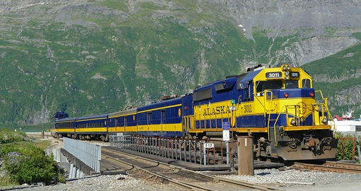 Enjoy Alaska's breathtaking scenery from the comfort of your train