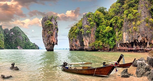 Phang Nga Bay was immortalized as the setting of the James Bond classic The Man with the Golden Gun